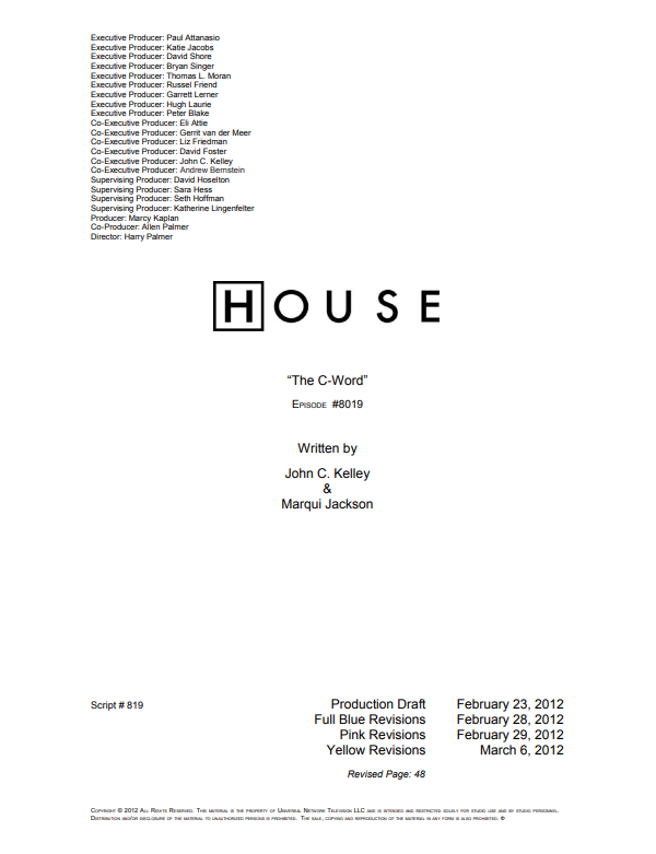 The C-Word Script
