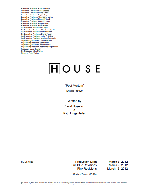 Post Mortem Script